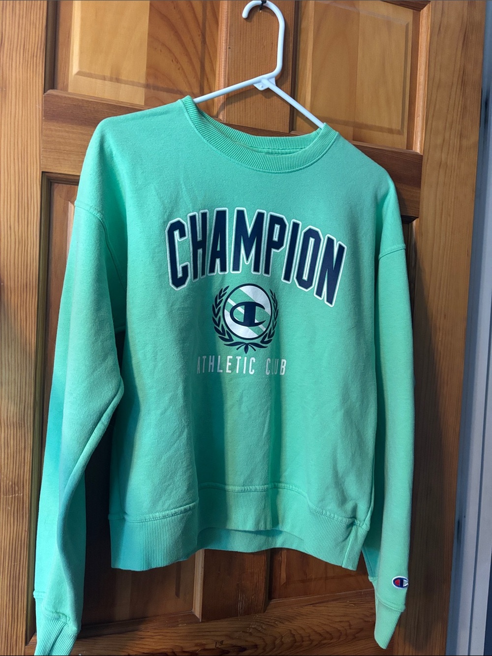 Champion Mint Green Athletic Club Crewneck Sweatshirt